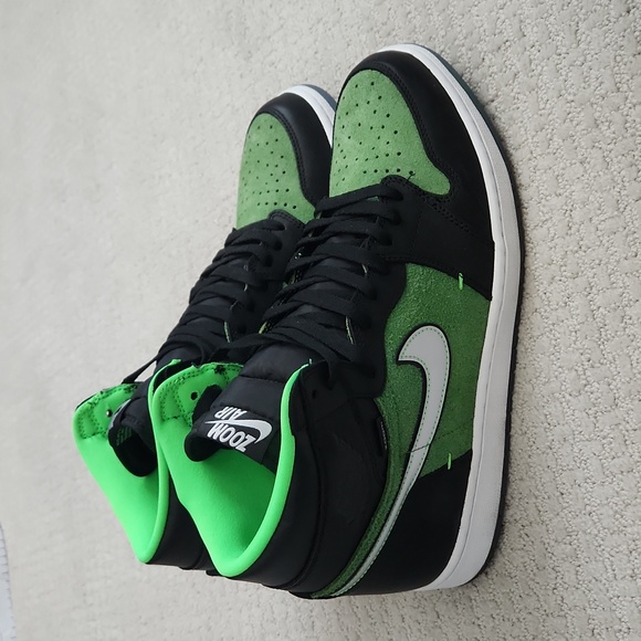 Mens Jordan 1 Retro High Zoom Zen Green Size 14 - Picture 4 of 8